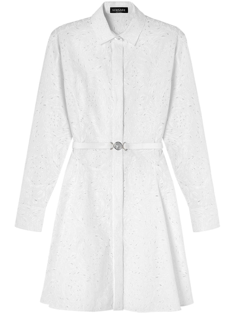 VERSACE Barocco sangallo shirt dress