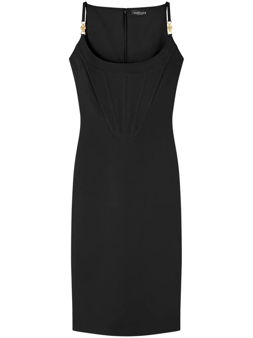 VERSACE Corset midi dress