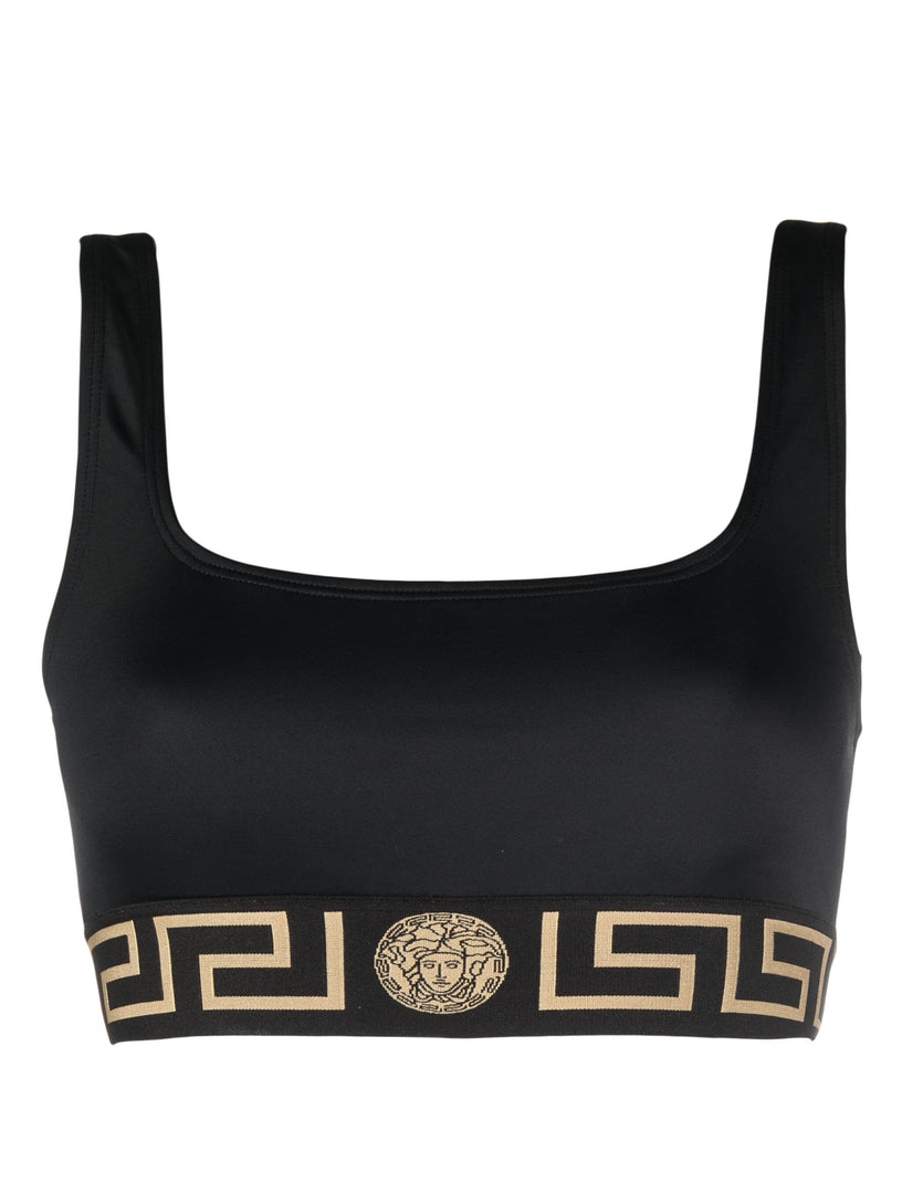 VERSACE Bikini top with greca border