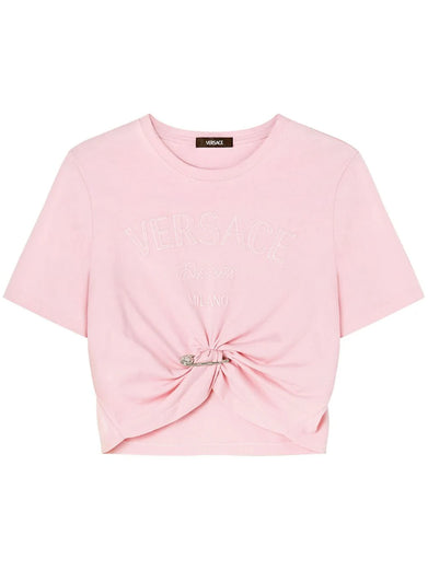 Versace Milano Stamp Crop T-shirt