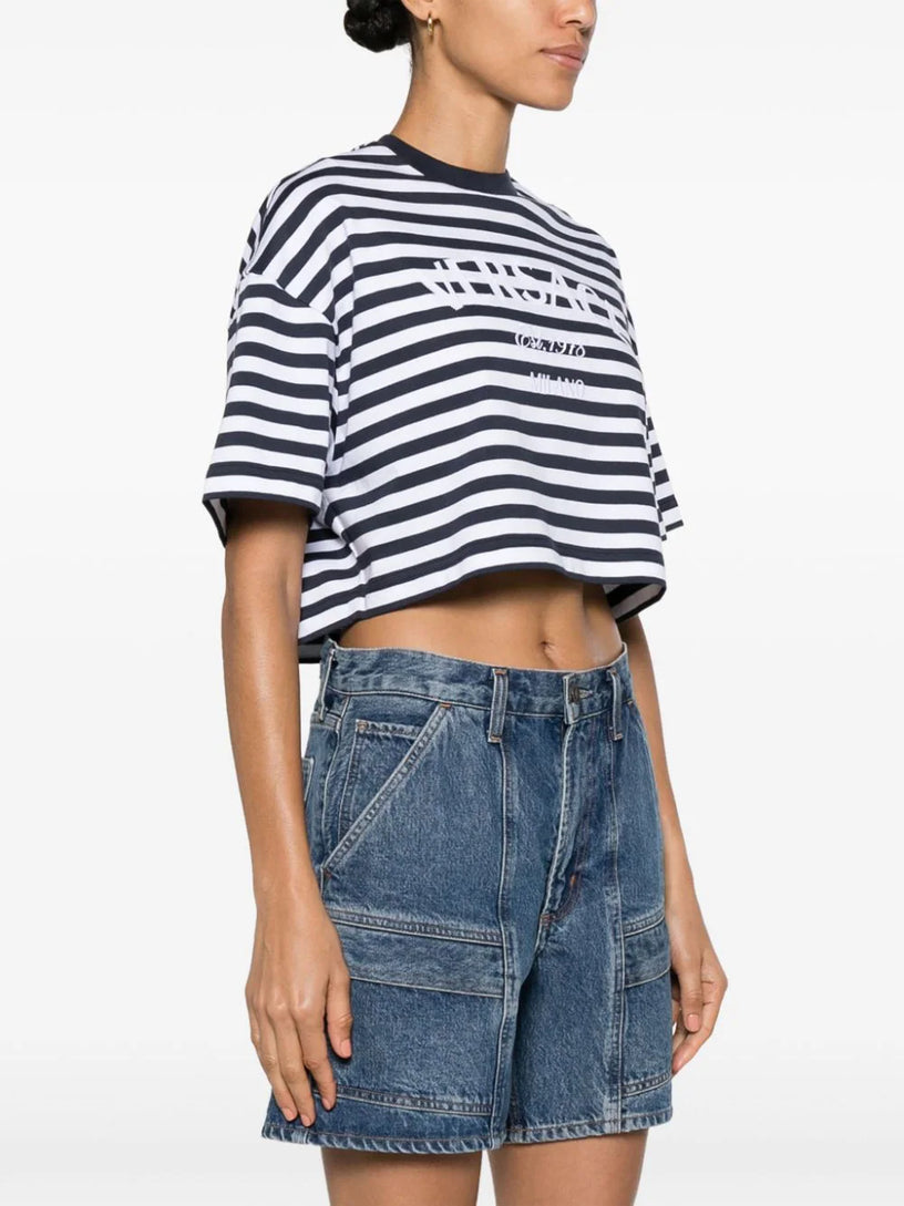 L'Ancora Versace Crop T-shirt