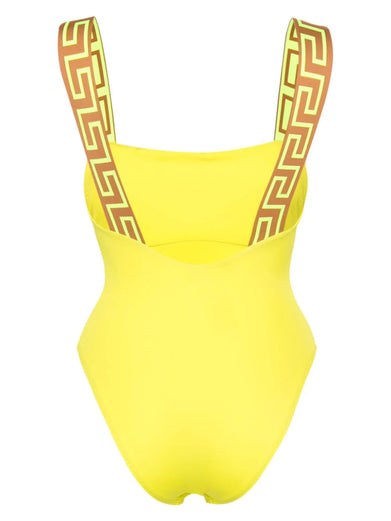 Greca Border One-Piece Swimsuit