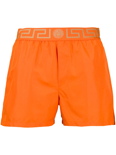 Swim shorts with Greca border