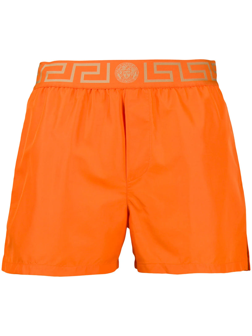 Swim shorts with Greca border