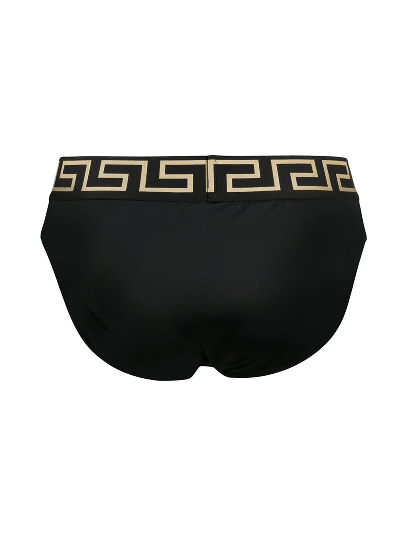 VERSACE Swim briefs with greca border