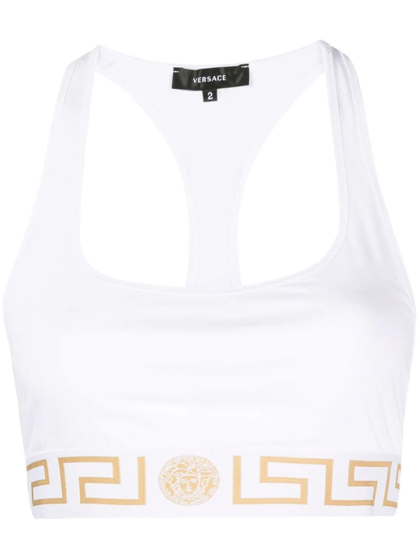 VERSACE Greca border bralette