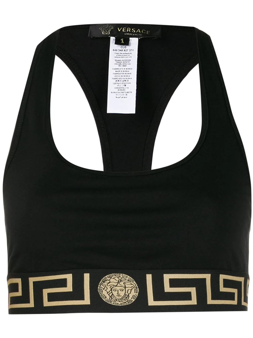 VERSACE Greca border bralette