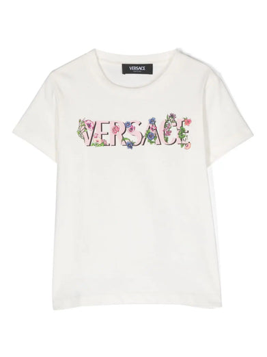 T-shirt with flowers logo