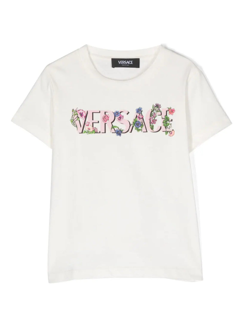 T-shirt with flowers logo