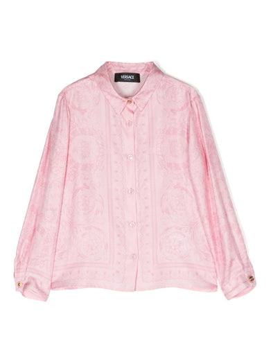 Kids baroque silk shirt