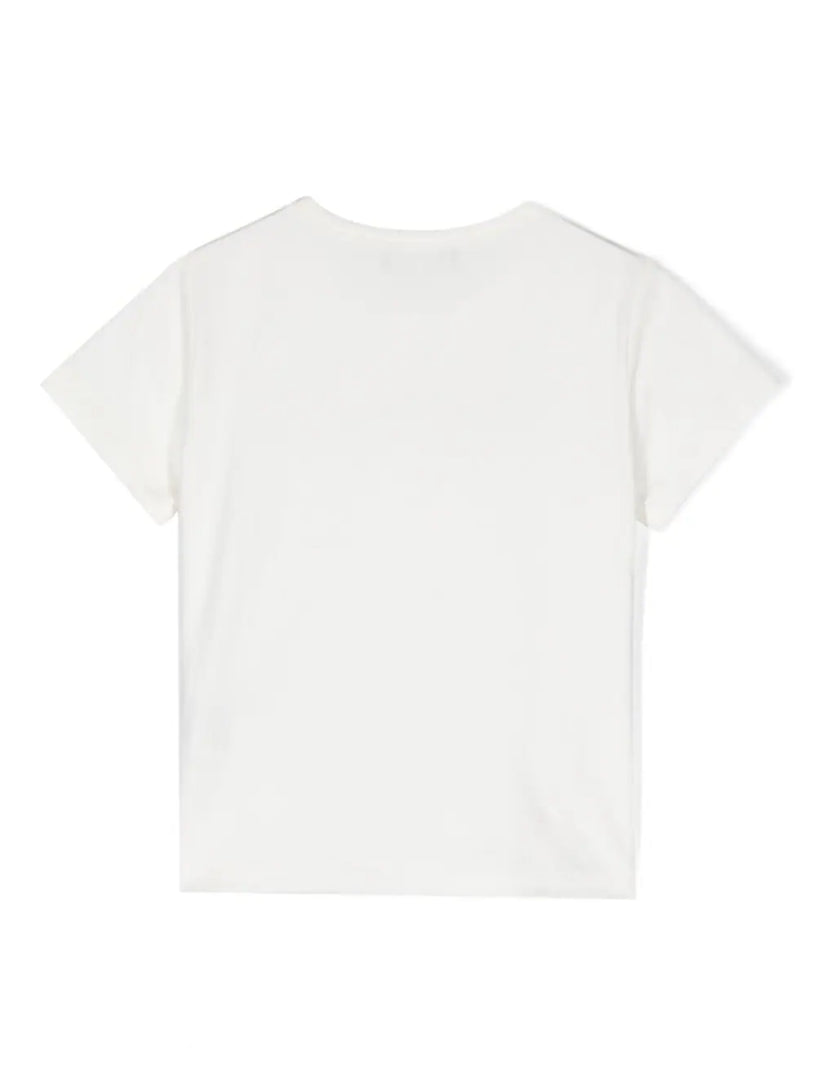 Versace kids logo t-shirt with crystals