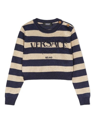 Nautical stripe kids sweater