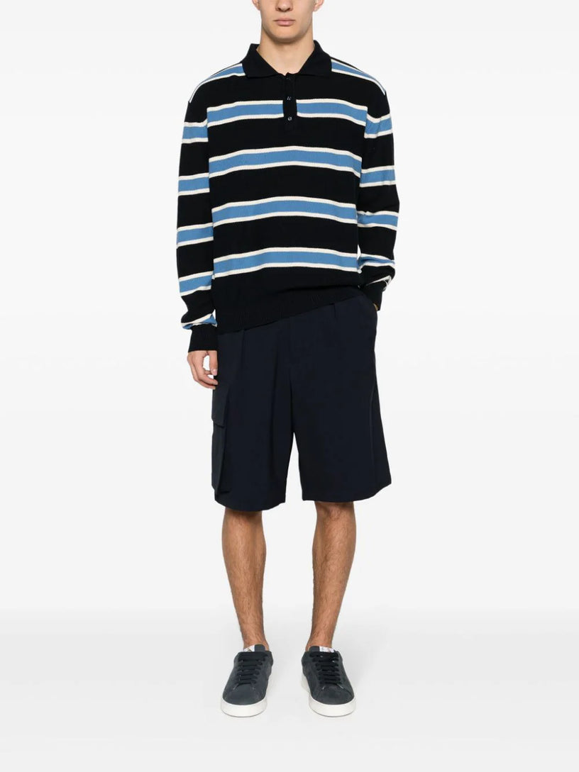 Striped Knitted Polo