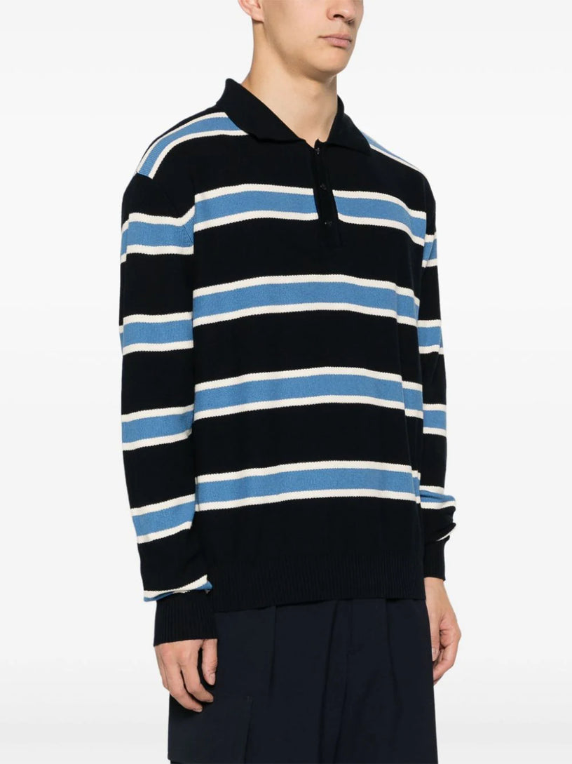 Striped Knitted Polo