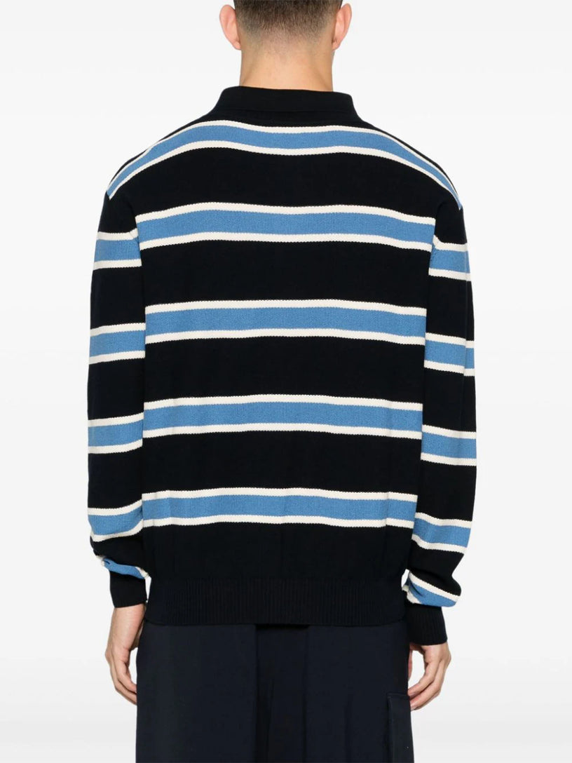 Striped Knitted Polo