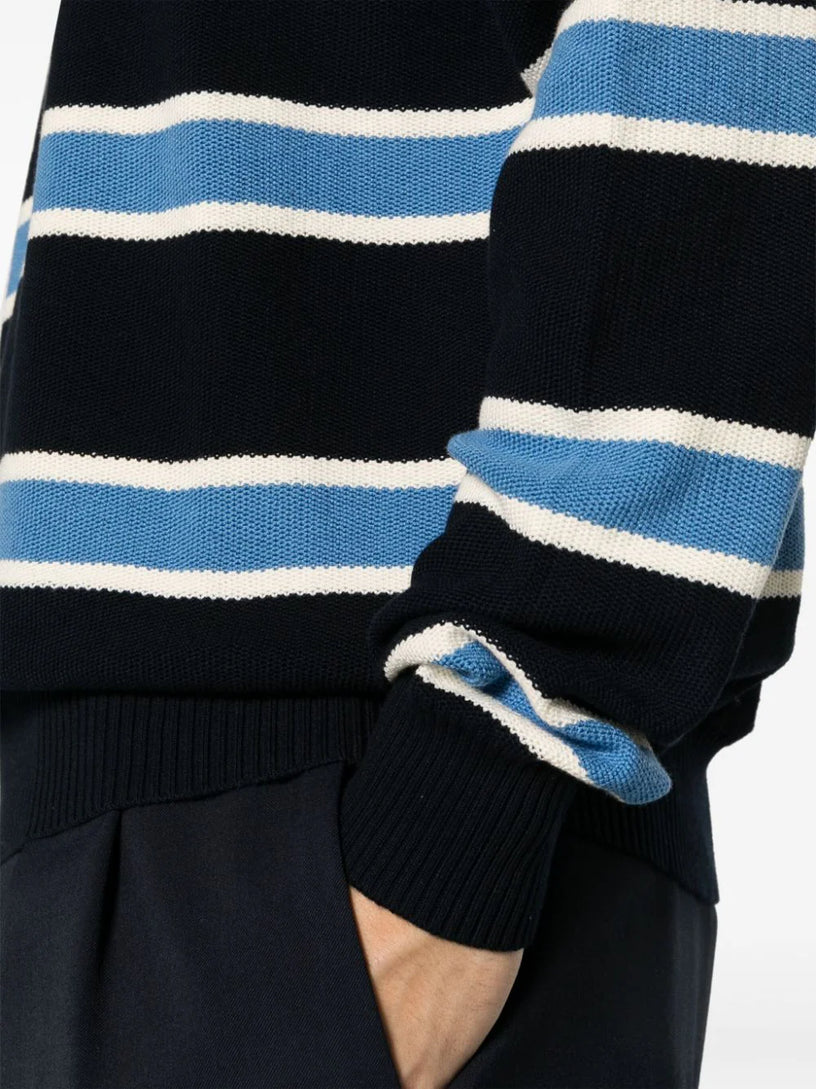 Striped Knitted Polo