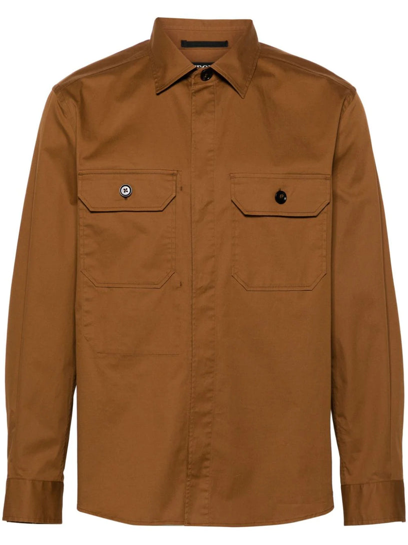 Patch-pocket shirt