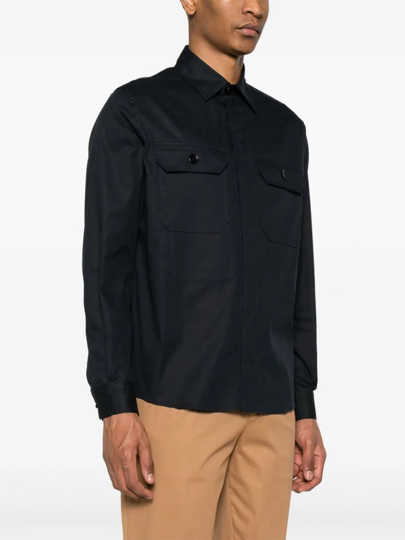 Patch-pocket shirt