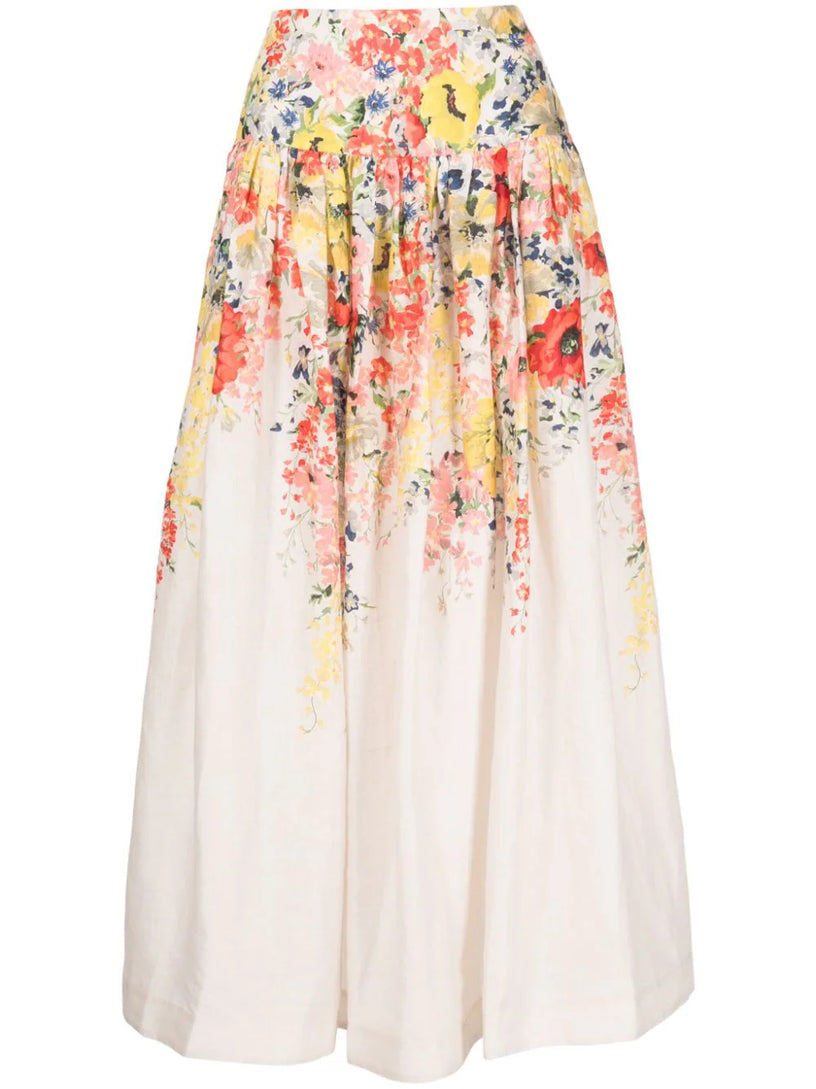 ZIMMERMANN Alight basque midi skirt