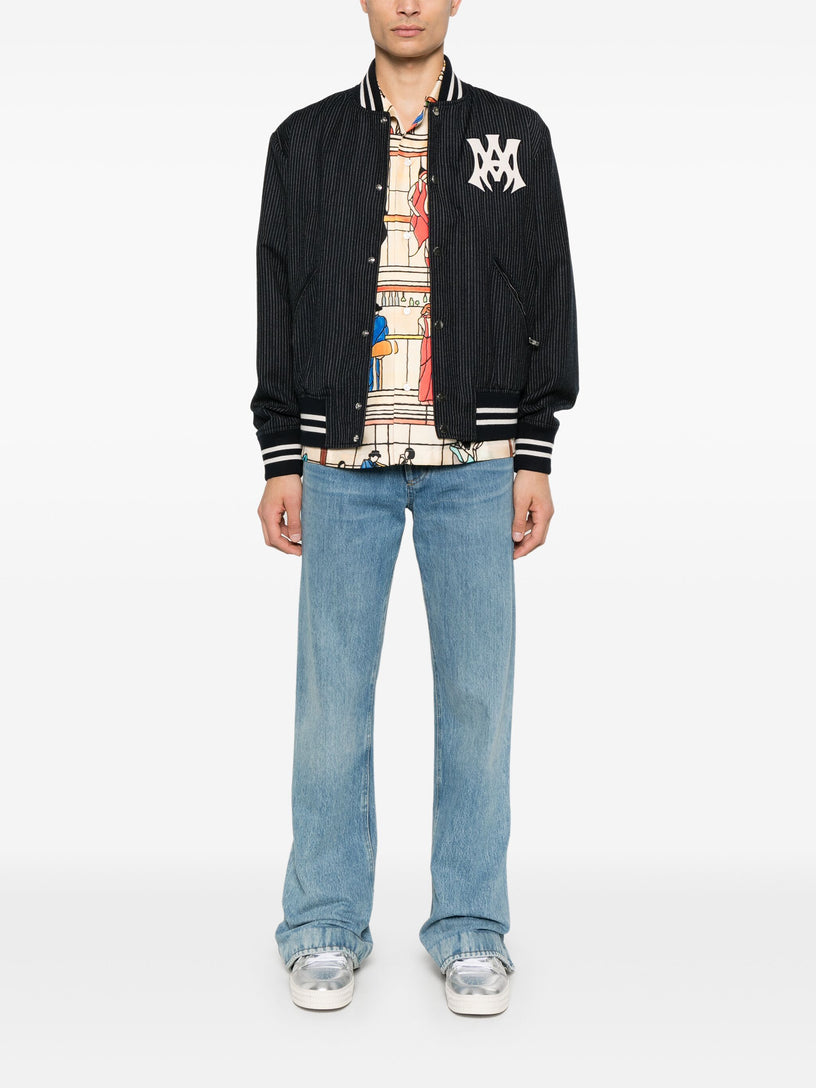 Ma Hollywood pinstripe bomber