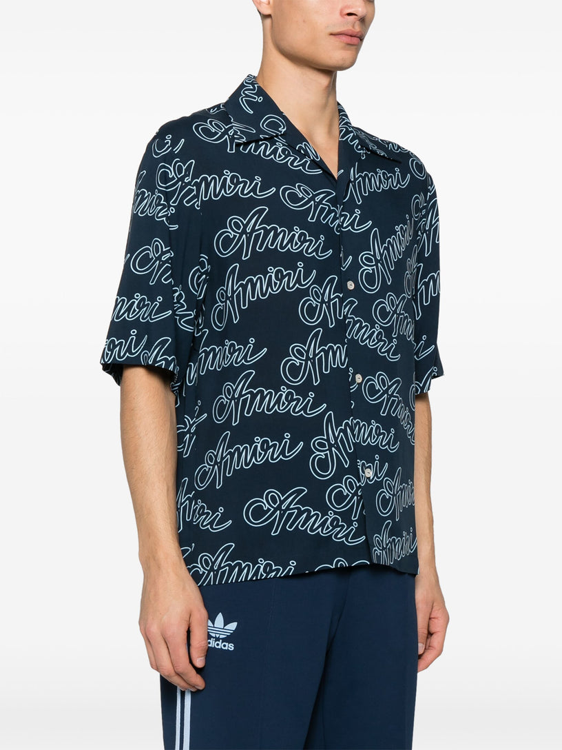 Amiri script bowling shirt