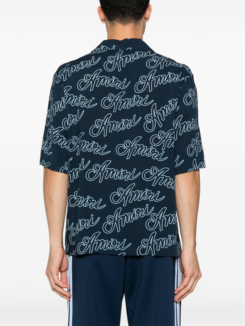 Amiri script bowling shirt