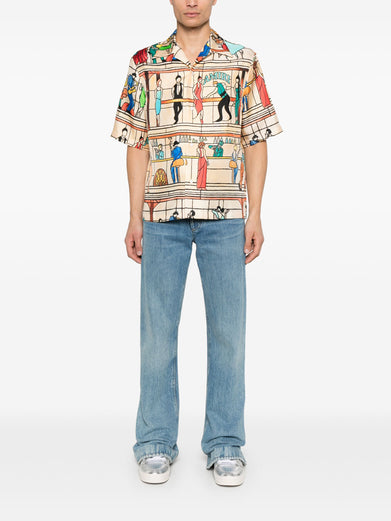 Amiri pool hall bowling shirt