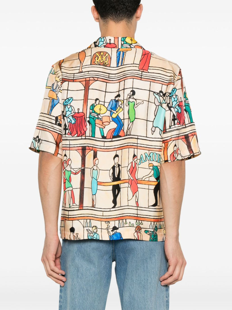 Amiri pool hall bowling shirt