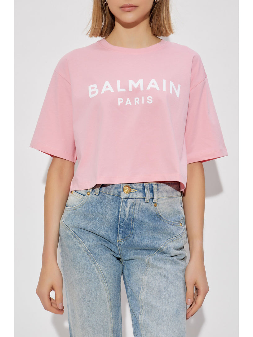 T-shirt with Balmain Paris print