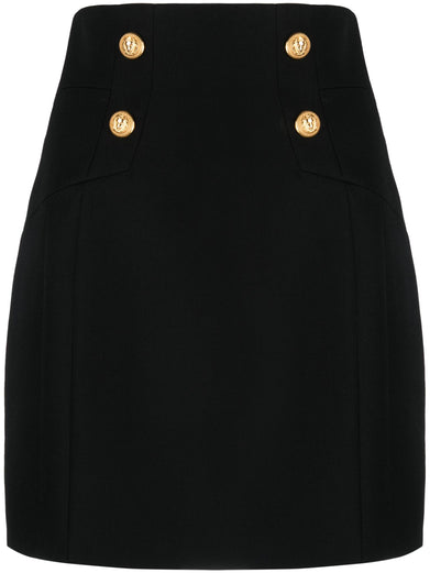 Skirt with buttons