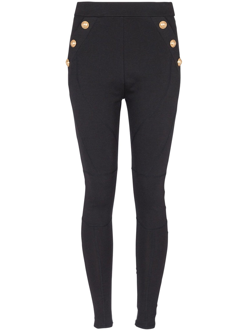 Jersey leggings with 6 buttons