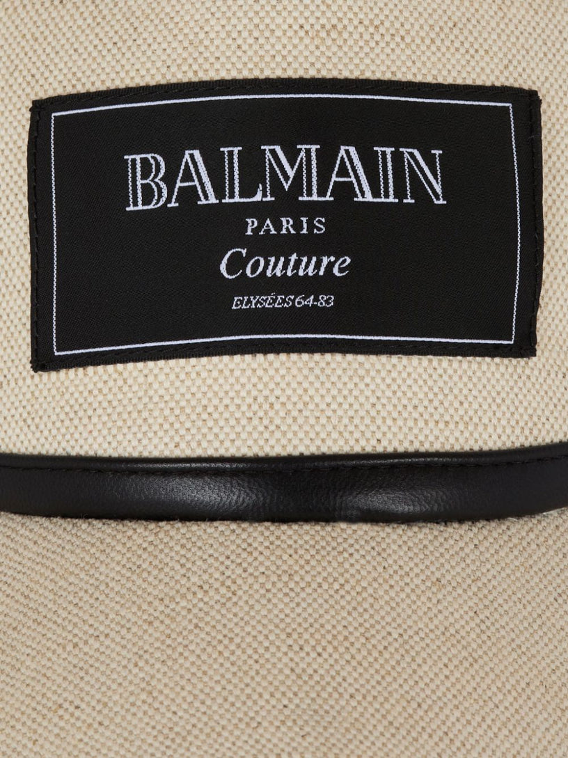 Balmain Couture canvas hat