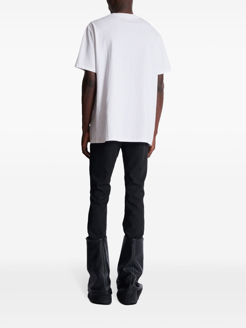 Balmain letter flocked t-shirt