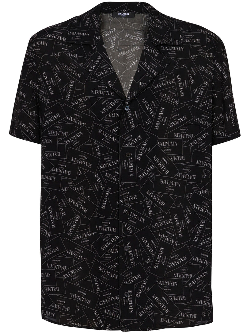 Shirt with Balmain label