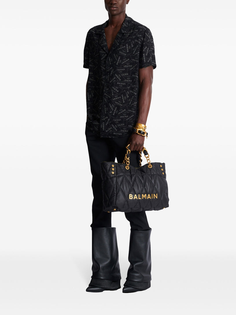 Shirt with Balmain label