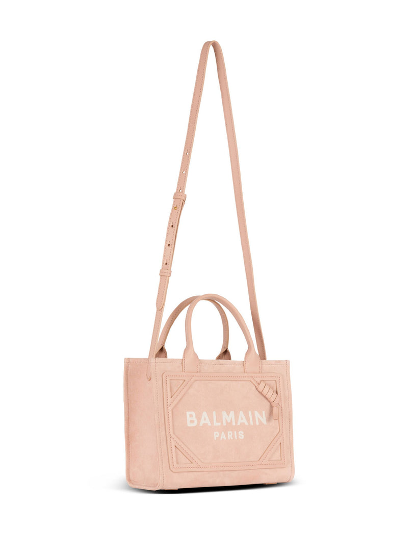 Small suede B-Army tote bag