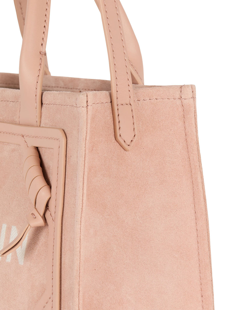 Small suede B-Army tote bag