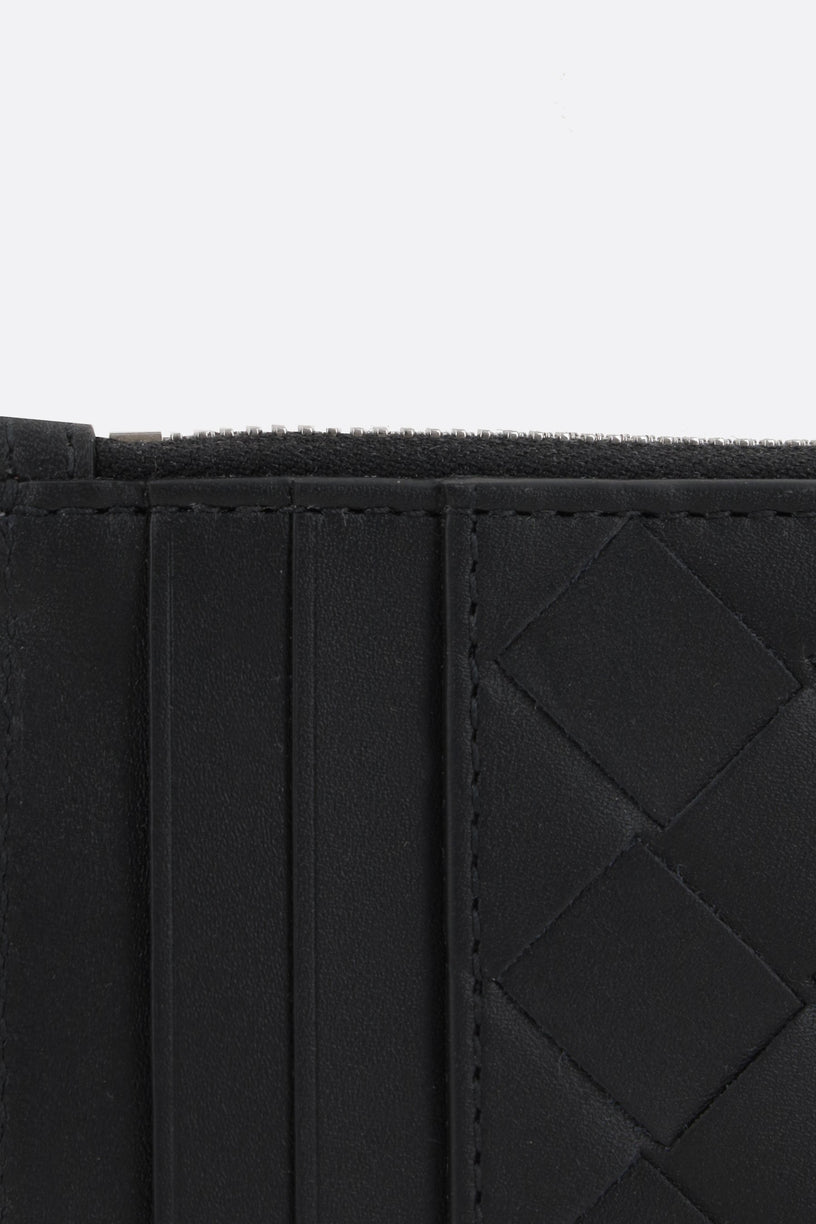 Intrecciato Zipped Card Case