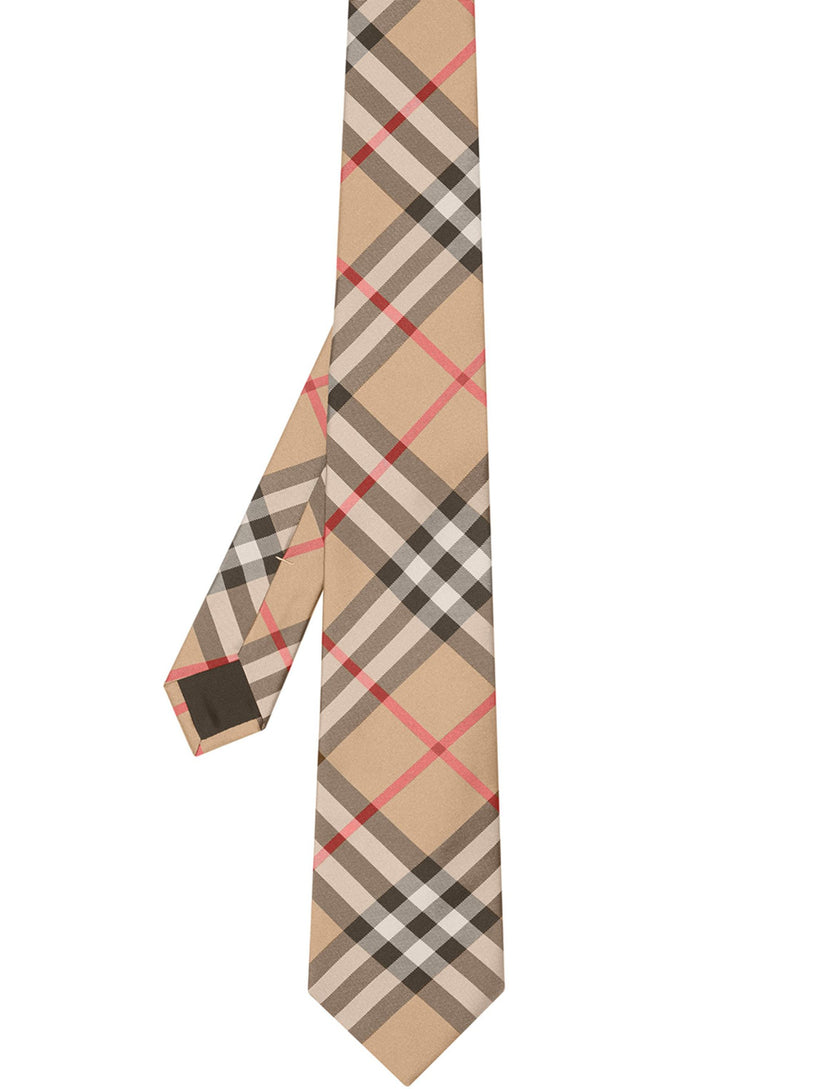 Classic cut tie with Vintage check motif