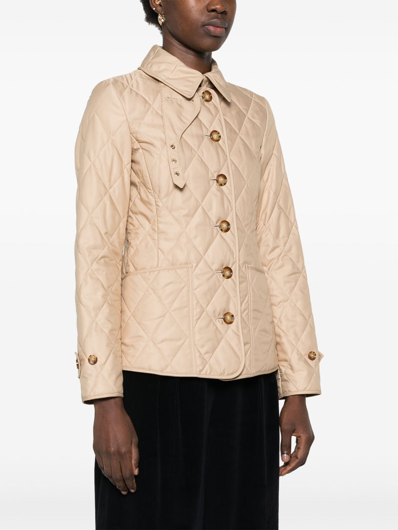 Quilted jacket with thermoregulation