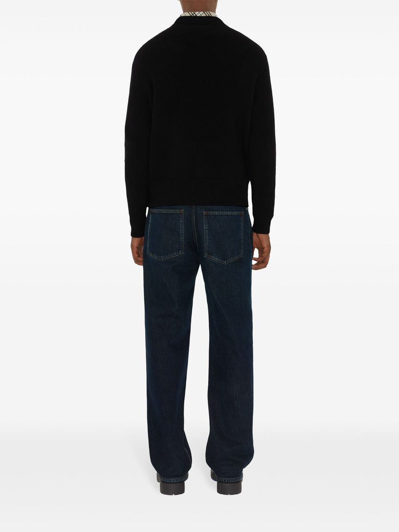 Wool and cashmere sweater with EKD