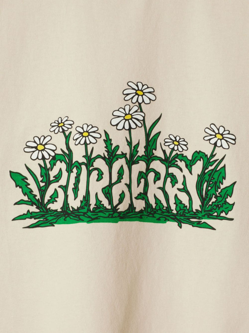 Cotton T-shirt with daisy logo