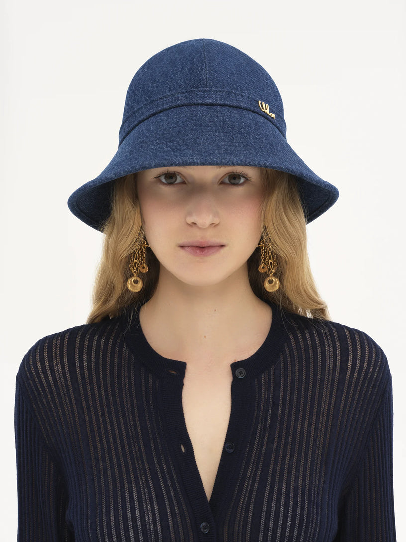 Chloé iconic denim bucket hat