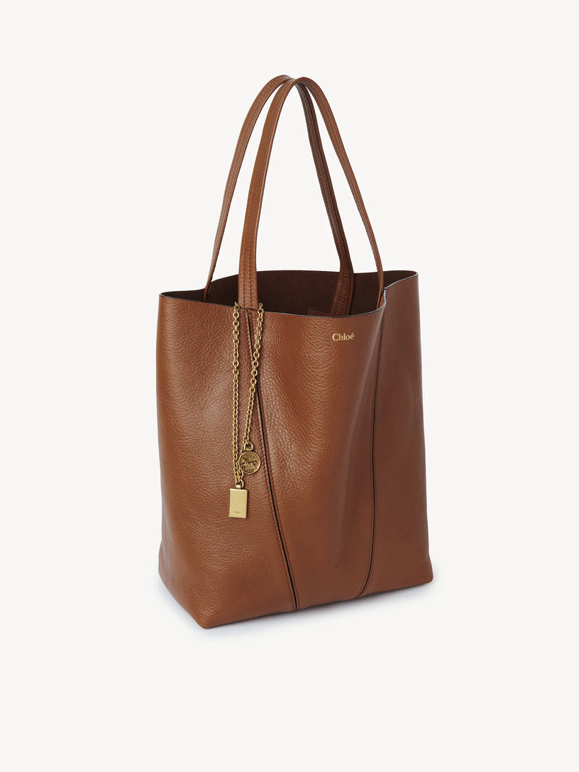 Chloé spin tote bag in grained leather