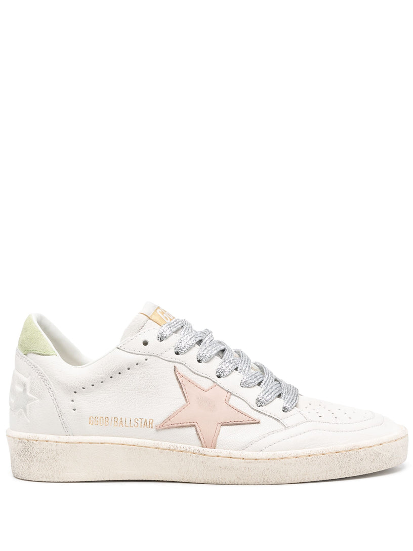 Ball star with leather star and suede heel tab