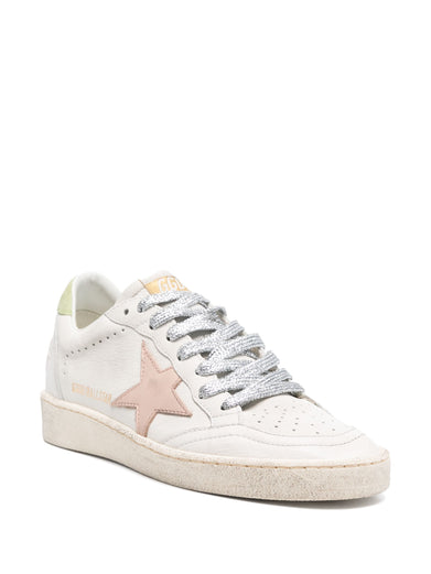 Ball star with leather star and suede heel tab