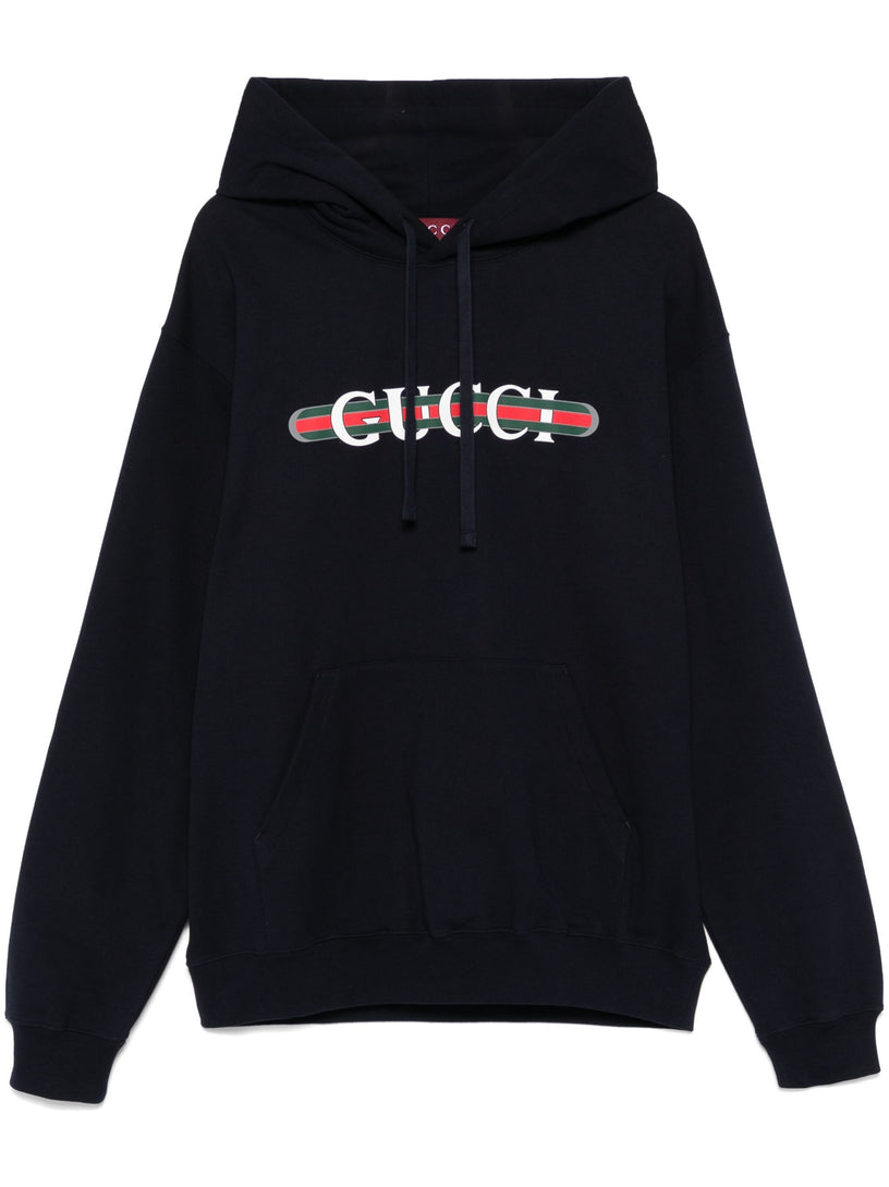 Printed sweatshirt with hood