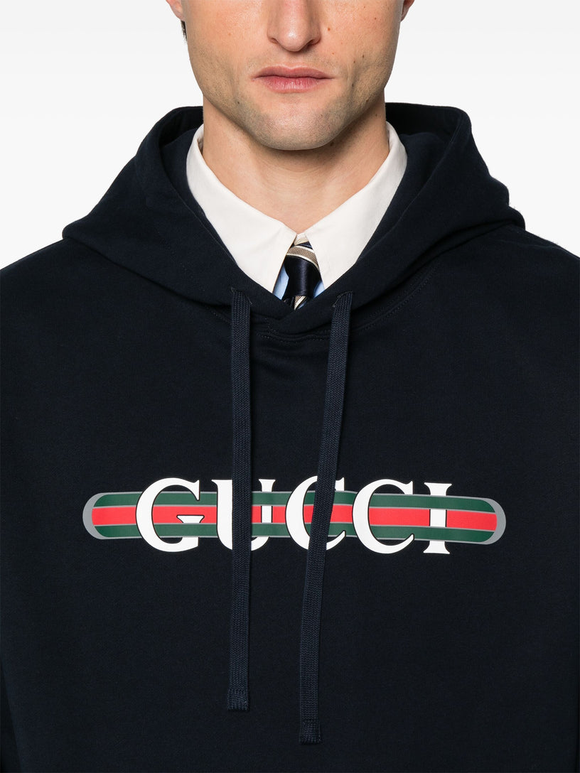 Printed sweatshirt with hood