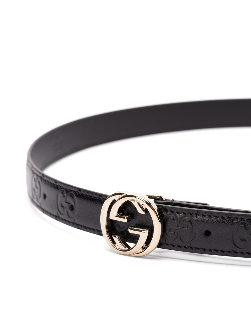 Belt with Interlocking G buckle