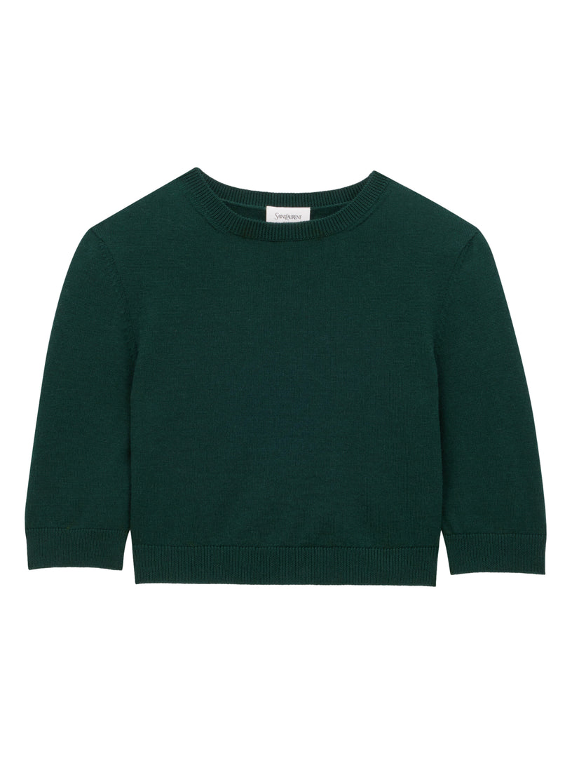 Wool crop top